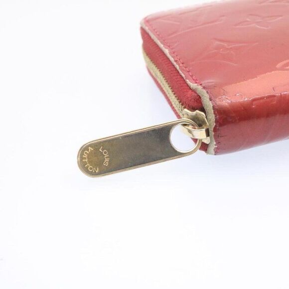 LOUIS VUITTON Monogram Vernis Zippy Wallet Long Wallet Red - Picture 8 of 15